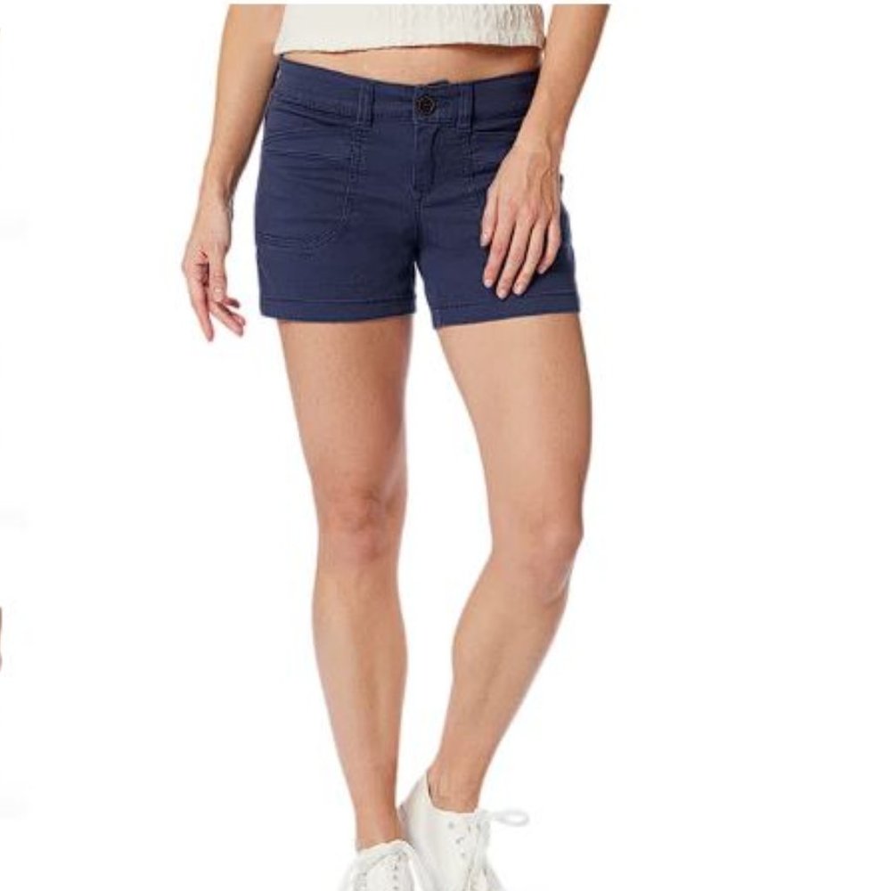 UNIONBAY Women's Darcy 5" Stretch Short Size XS in Vintage Indigo